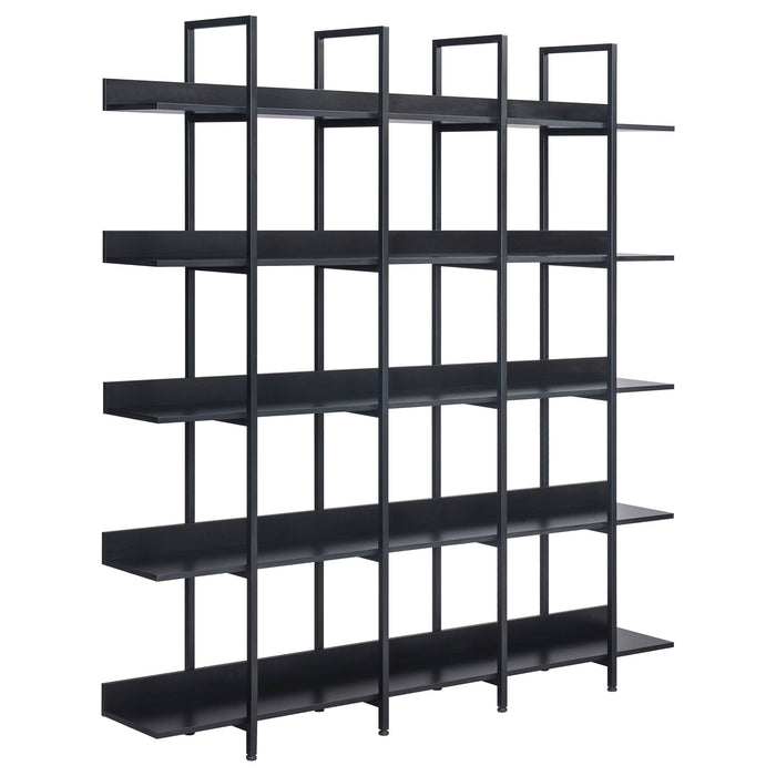 Vintage Industrial 5 Tier Bookcase Hearth and Haven