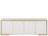 Modern / Mist & Veil - Aurora Credenza - White / Light Brown Universal Furniture