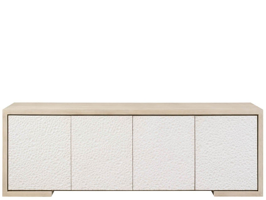 Modern / Mist & Veil - Aurora Credenza - White / Light Brown Universal Furniture
