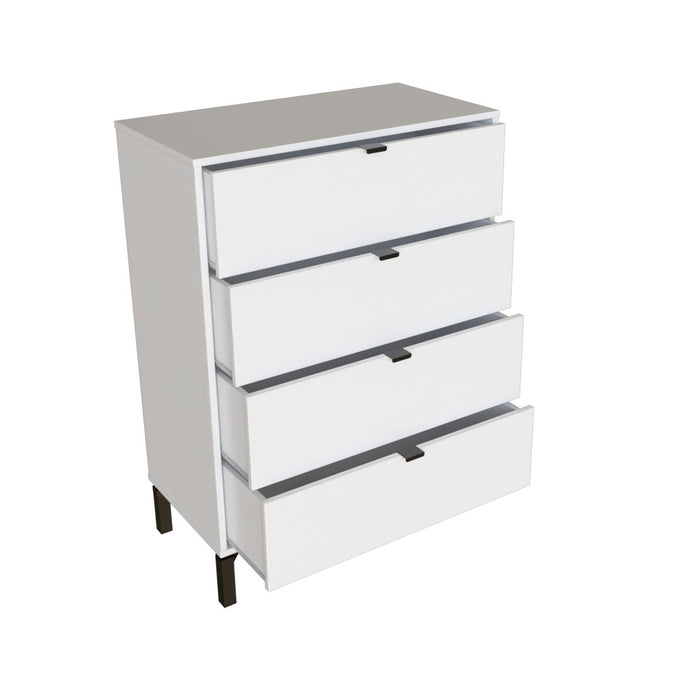 4 Drawer Standard Chest - White