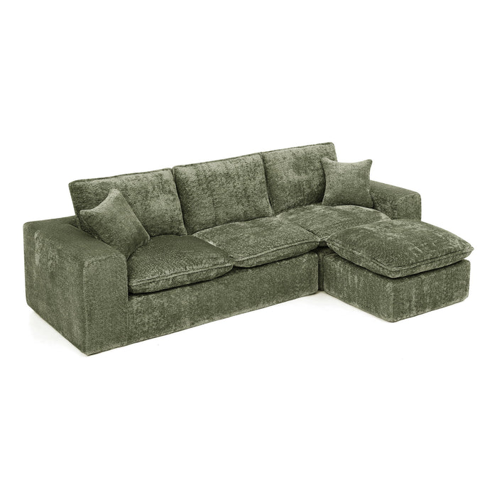 Sectional Sofa With Moveable Ottoman Home Essentials