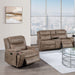 Modern Manual Motion Living Room Set With Hidden Cup Holders Home Essentials