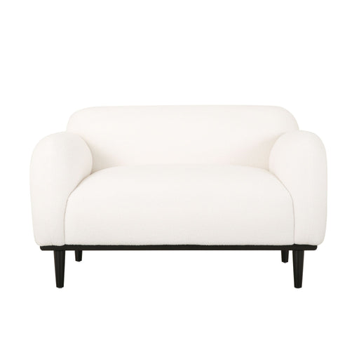Sway - Upholstered Loveseat With Wood Legs And Round Arms Noble House
