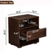 Nightstand With USB Ports & Outlet Hole, End Table With Drawer Home Essentials