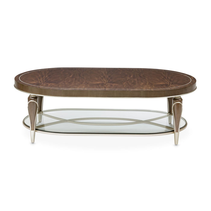 Villa Cherie Oval Cocktail Table - Hazelnut