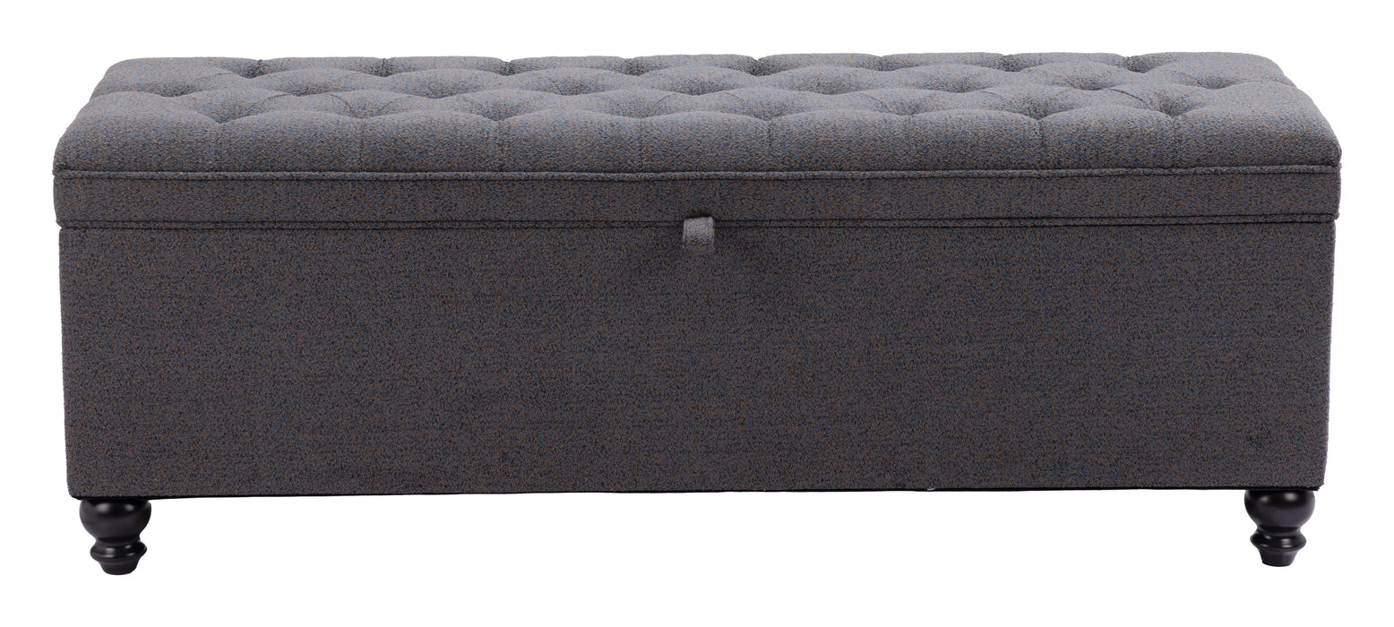 Halifax - Storage Bench - Gravel Gray