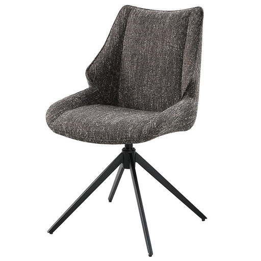 Malika - Side Chair With Swivel (Set of 2) - Brown Chenille ACME