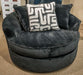 Ashford Heights - Oversized Swivel Accent Chair - Onyx Signature Design by Ashley®