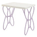 Priya II - Nightstand - White & Light Synthetic Leather Rple ACME
