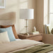 Echo - Table Lamp With On / Off Switch Clear Body Base - Clear / Silver / White Ashcroft Furniture