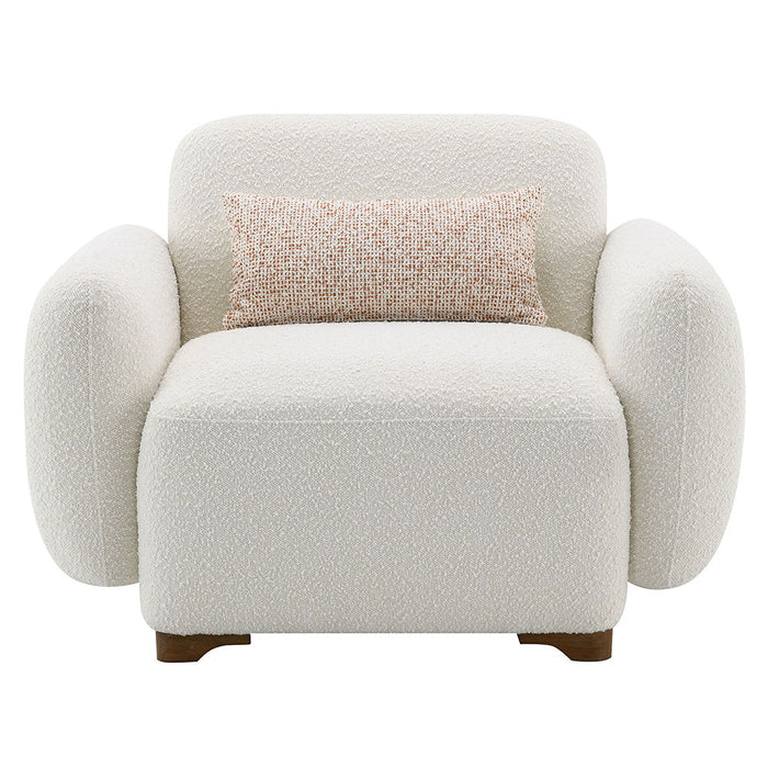 Darius - Chair With Pillow - Beige Boucle ACME