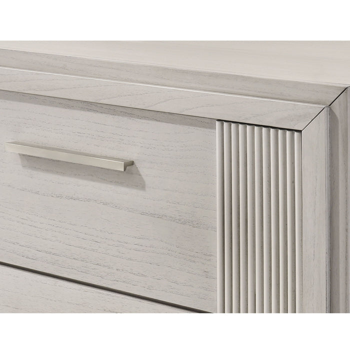 6 Drawer Storage Dresser Furniture - Antique White