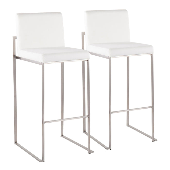 Fuji - Contemporary And Modern Elegance High Back Barstool Lumi Source