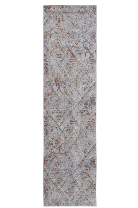 Payas - 2' x 8' Geometric Non-Shedding Living Room Bedroom Dining Home Office Stylish And Stain Resistant Area Rug - Beige