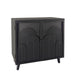 2 Door Accent Cabinet Storage Cabinet With Adjustable Shelf - Black Home Essentials
