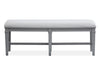 Charleston - Bench With Upholstered Seat - Gray Magnussen Furniture