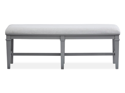 Charleston - Bench With Upholstered Seat - Gray Magnussen Furniture