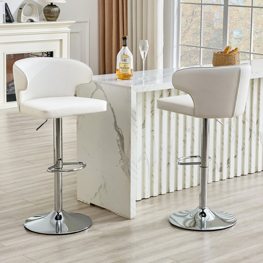 Adjustable Swivel Bar Chair With Ergonomic High Back Design Home Essentials