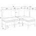 Upholstered Modular Sectional With Tall Legs, Medium Firm Seat Home Essentials