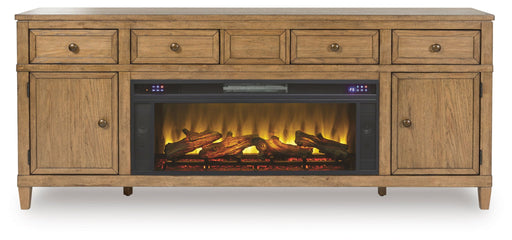 Sharlance - 81" TV Stand With Electric Fireplace Signature Design by Ashley®