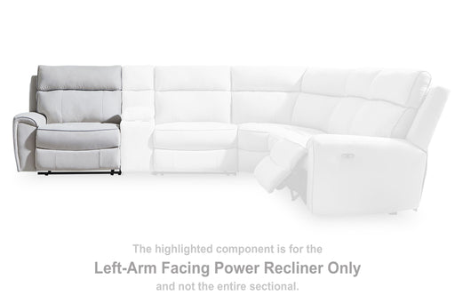 Social Pointe - LAF Zero Wall Power Recliner - Pearl / Ash Signature Design by Ashley®