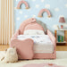Cute Dinosaur Shaped Bed With Safety Guardrail, Toddler Frame Home Essentials