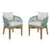Outdoor Dining Chairs With Cushion (Set of 2) Noble House