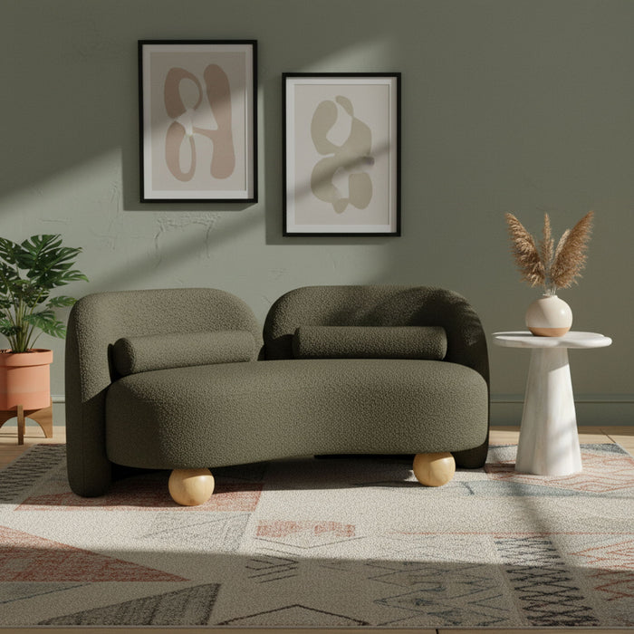 Daphne - Boucle Loveseat Meridian Furniture