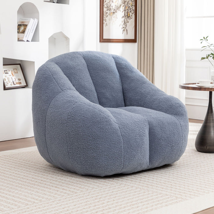 Comfy Bean Bag Chair With Memory Foam Filler, Tufted Soft
