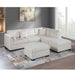 Sectional Sofa Set With Reversible Left / Right Chaise And Matching Cocktail Ottoman Home Essentials