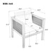 Patio Set Outdoor With Coffee Table And Cushions Hearth and Haven