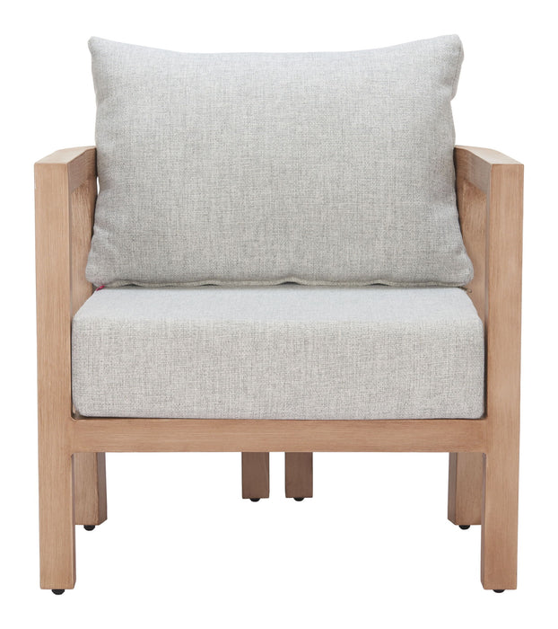 Leto - Outdoor Armchair - Gray Zuo Modern