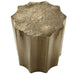 Drum Accent Side Table, Stylish Scalloped Design 8th Street
