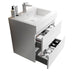 Alice - Bathroom Vanity With Large Storage, Sink Wall Mounted Floating Bathroom Vanity For Modern Bathroom, One-Piece Sink Basin Without Drain And Faucet Home Essentials