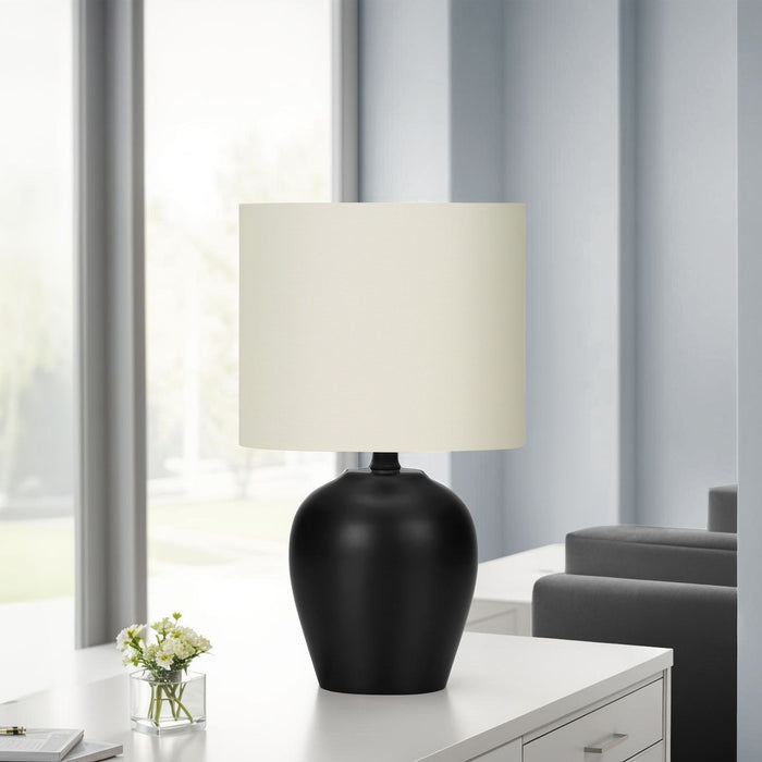 Lighting, Table Lamp, Transitional - Black / Cream 8th Street