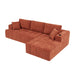 L - Shaped Sectional Sofa With Cup Holders & Side Pockets Home Essentials