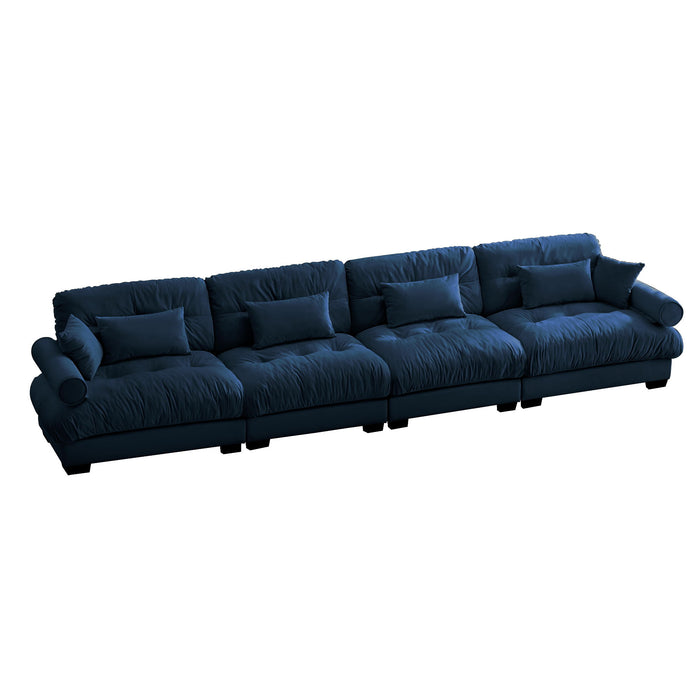 Super Comfort Oversized Modular Sectional Sofa, Deep Seat Convertible L Shaped Couch Home Essentials