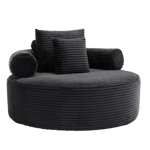 Round Sofa Bed With 3 Pillows For Living Room Home Essentials