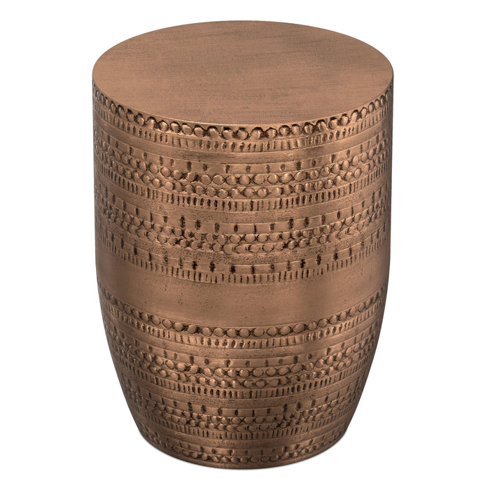 Johnsen - Handcrafted Large Metal Accent Table Simpli-Home