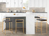Fuji - Contemporary / Glam & Quality Construction Barstool Lumi Source