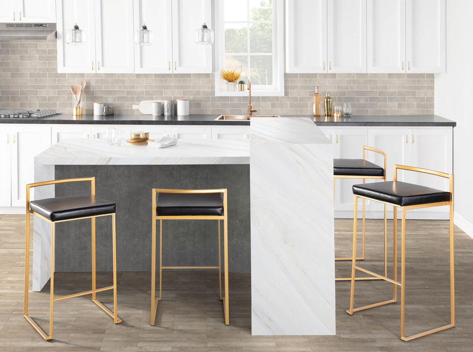 Fuji - Contemporary / Glam & Quality Construction Barstool Lumi Source
