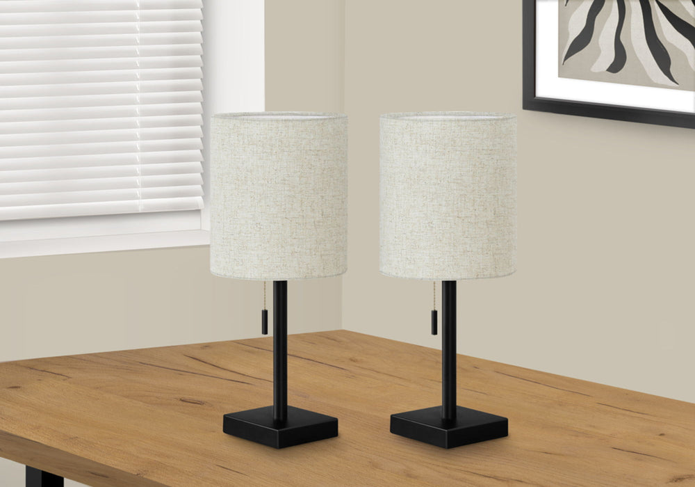 Lighting, Table Lamp, USB Port Included, Nickel, Contemporary (Set of 2)