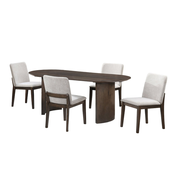 Kody - 79" Oval Fixed-Top Dining Table Set New Classic