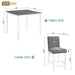 5 Piece Counter Height Table Set With 4 Chairs Home Essentials