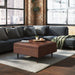 Shay - Large Square Coffee Table Storage Ottoman Mid-Century Style Simpli-Home