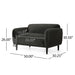 Sway - Upholstered Loveseat With Wood Legs And Round Arms Noble House