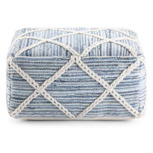 Cowan - Handcrafted Square Pouf Simpli-Home