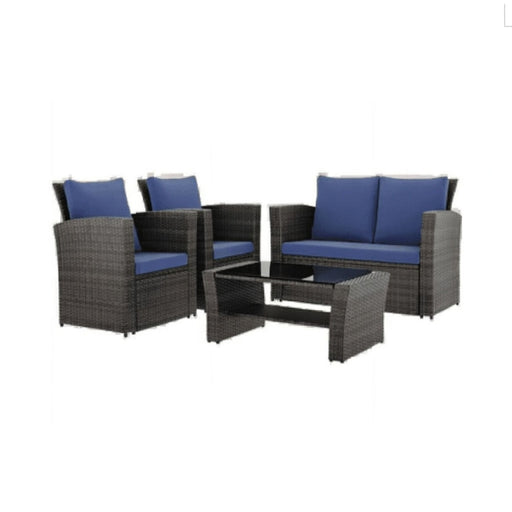 Modern Patio Set With Table And Cushions Home Essentials