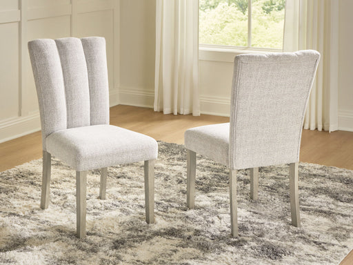 Larawyn - Dining Upholstered Side Chair (Set of 2) - Bisque Signature Design by Ashley®