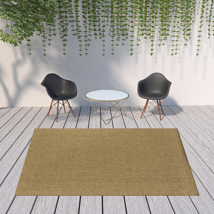 8' X 11' Indoor / Outdoor Area Rug - Tan